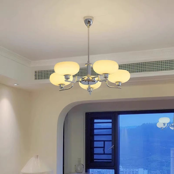 French style Bauhaus glass chandelier