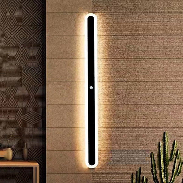 Minimalist long strip LED wall light