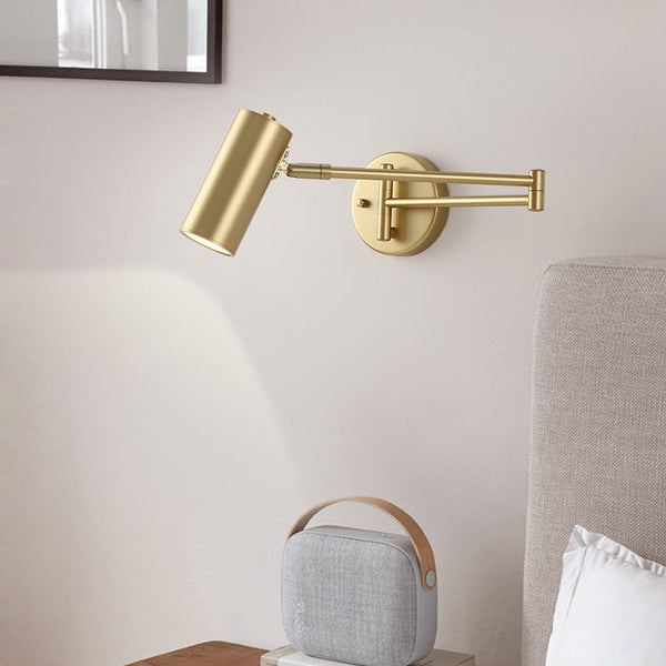 Lampe murale rotative pliable à long mât nordique