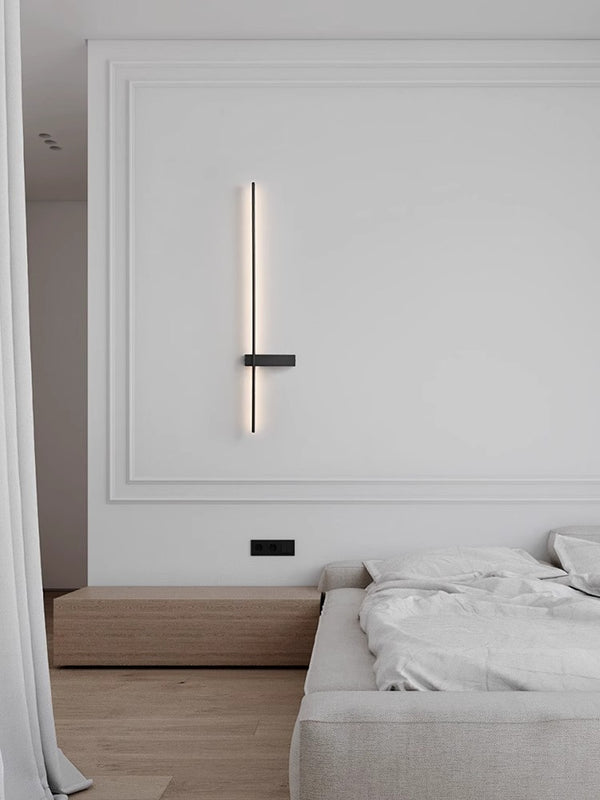 Minimalist all-copper long strip wall lamp