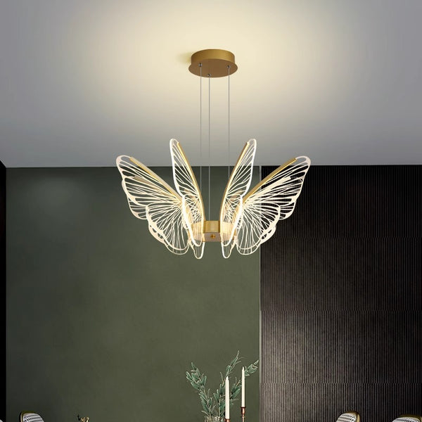 Creative personality butterfly led restaurant bar chandelier