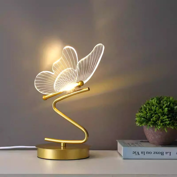 Creative butterfly bedroom bedside study table lamp