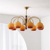 Cream style vintage persimmon chandelier