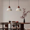 Japanese style solid wood ceramic chandelier