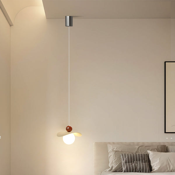 Petit lustre de chevet de chambre de style crème