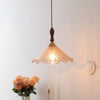Retro tea-colored glass dining room bedroom chandelier
