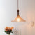 Retro tea-colored glass dining room bedroom chandelier