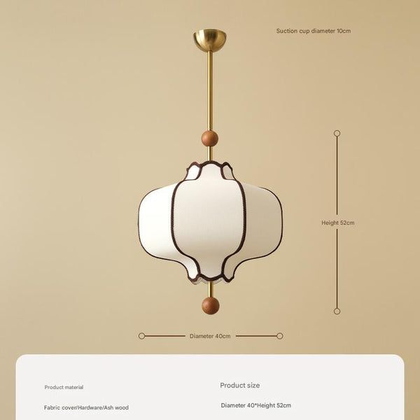 Medieval style fabric chandelier