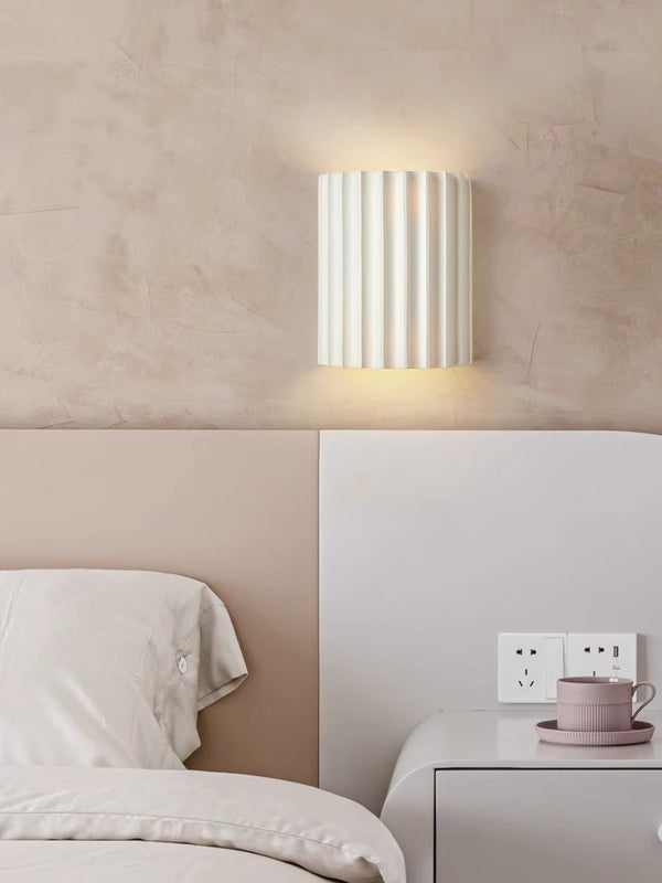 French cream style bedroom bedside corridor wall lamp