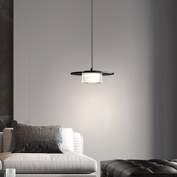 Nordic simple black bedroom bedside chandelier