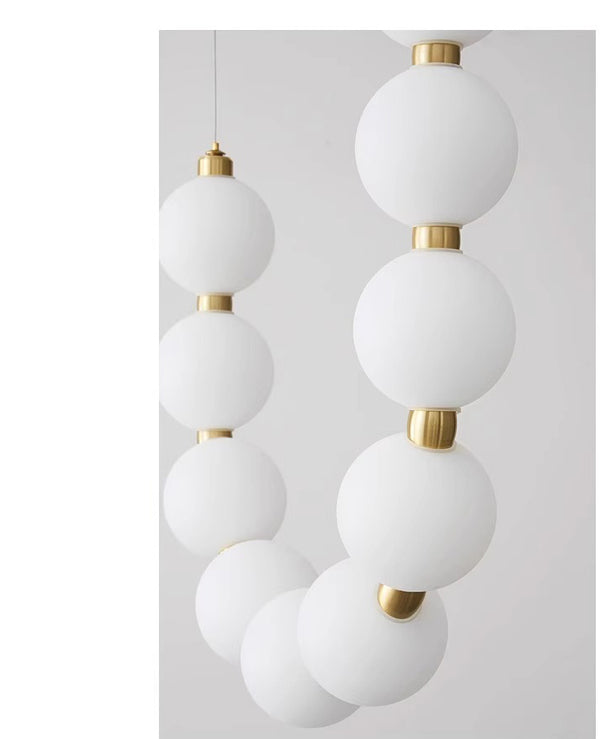 Cream style all-copper magic bean chandelier