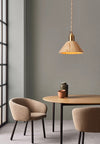 Solid wood all-copper small chandelier