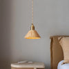 Solid wood all-copper small chandelier