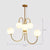 Lustre boule en verre blanc laiteux Nordic Magic Bean