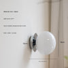 Retro cream style glass ball bedside corridor wall lamp