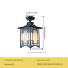 Chinese style outdoor waterproof villa corridor pavilion courtyard ceiling lamp