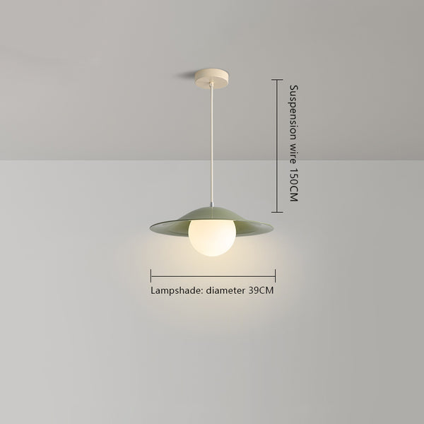 Cream style glass dining pendant light