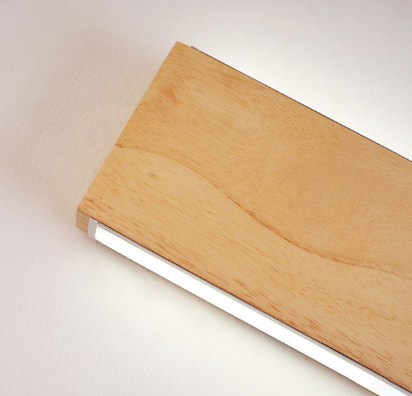 LED-Wandleuchte aus Massivholz im japanischen Stil