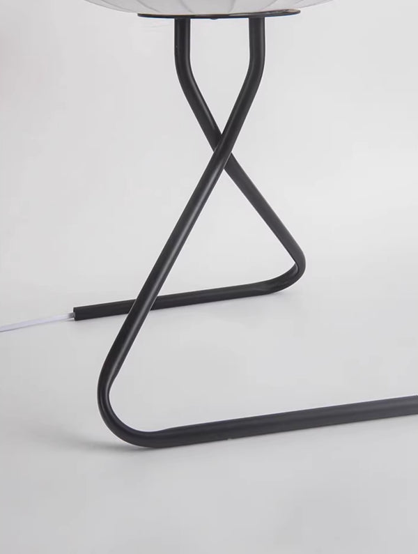 Cream style pear floor lamp