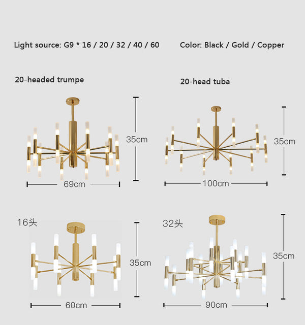 Nordischer LED-Kerzenleuchter
