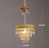 Vintage brass crystal chandelier