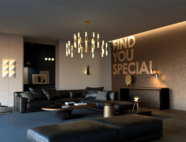 Nordischer LED-Kerzenleuchter