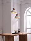 Japanese style solid wood ceramic chandelier