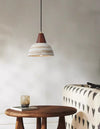 Japanese style solid wood ceramic chandelier