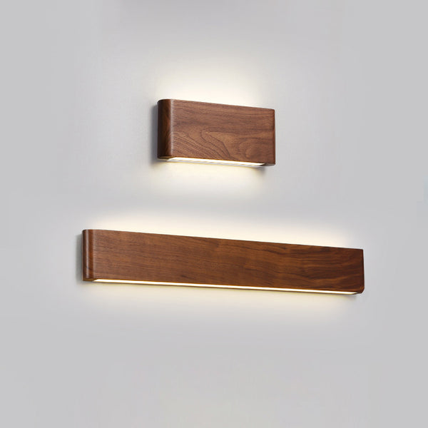 Walnut LED Wall Light