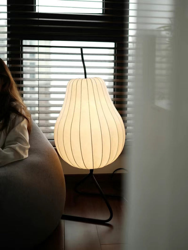 Cream style pear floor lamp