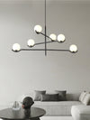 Lustre noir en forme de haricot magique long