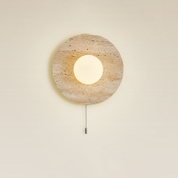 Yellow Travertine Bedroom Wall Lamp