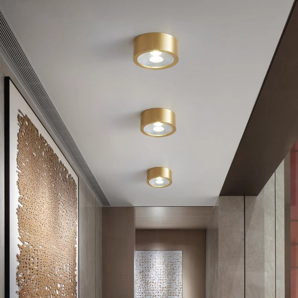 Plafonnier LED pour balcon, allée, tout en cuivre
