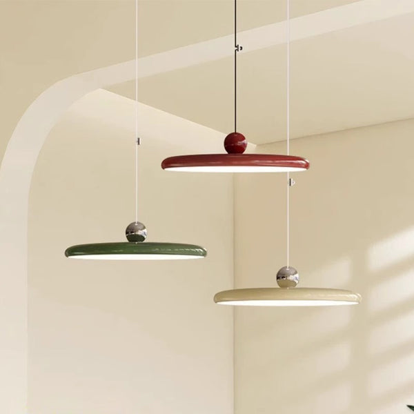 Nordic flying saucer swing arm chandelier