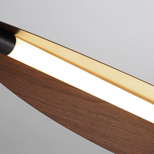 Lustre de salle à manger rétro créatif et personnalisé en forme de feuille