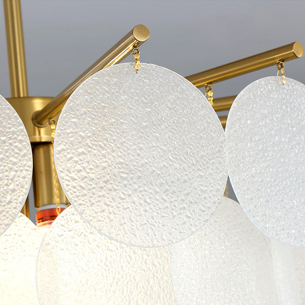 Lustre coquille crème français