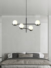 Lustre noir en forme de haricot magique long