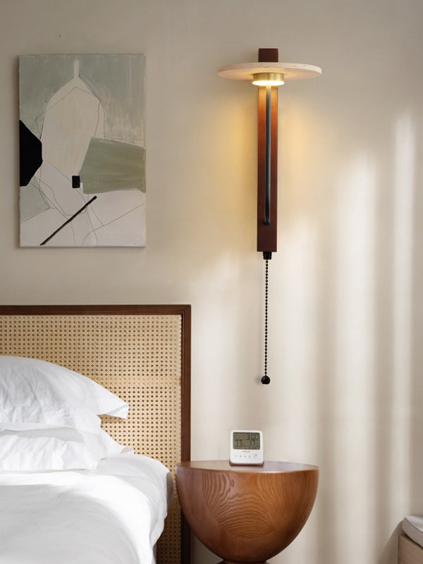 Japanese style retro bedside wall lamp