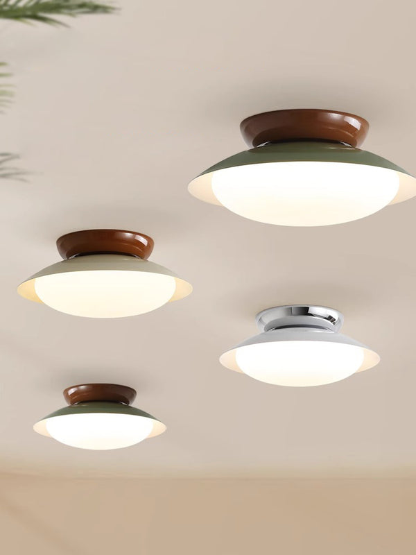 Japanese style bowl ceiling lamp