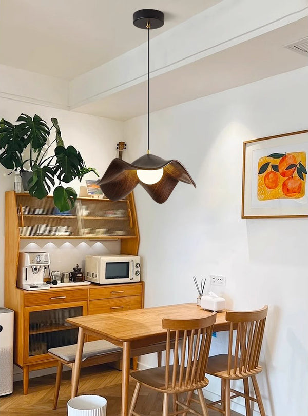 Retro creative pleated restaurant chandelier