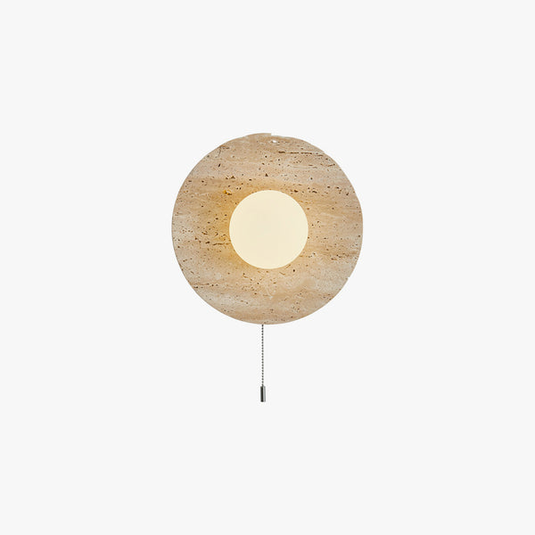 Yellow Travertine Bedroom Wall Lamp