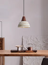 Japanese style solid wood ceramic chandelier
