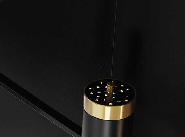 Lustre de table à manger créatif en forme d'étoile