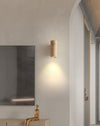 Gelbe Nachttisch-Wandlampe aus Travertin