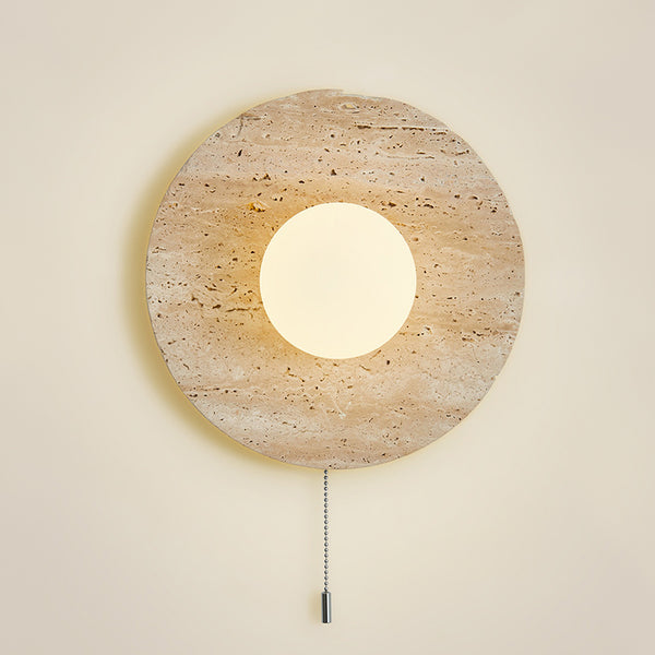 Yellow Travertine Bedroom Wall Lamp