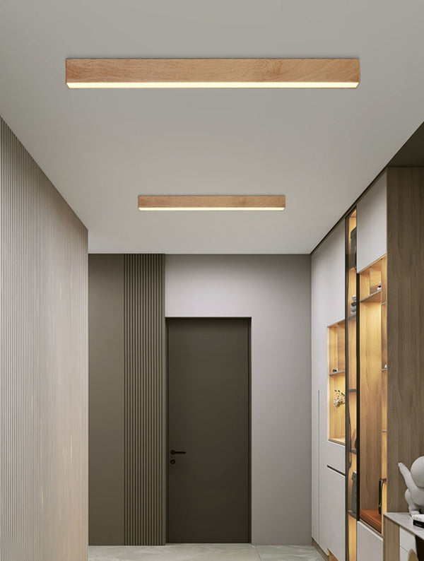 Lange Deckenlampe im japanischen Stil