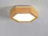 Creative solid wood LED ceiling lamp