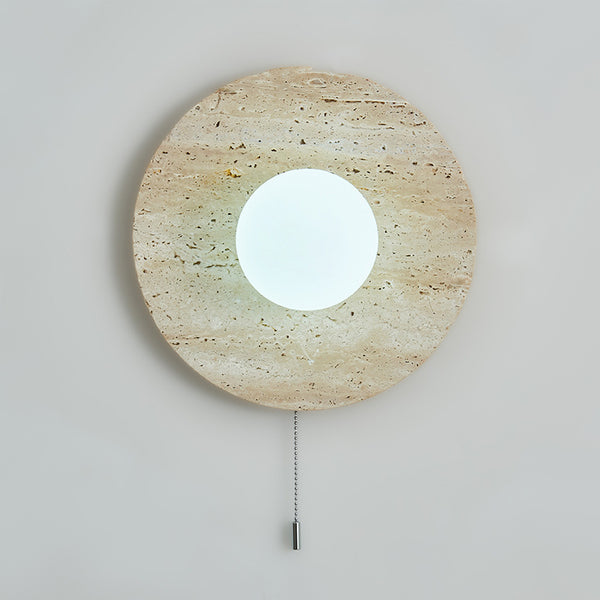 Yellow Travertine Bedroom Wall Lamp