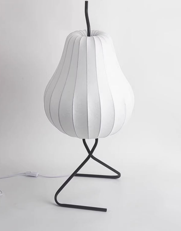 Cream style pear floor lamp