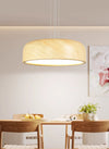Japanese retro restaurant chandelier walnut wood grain